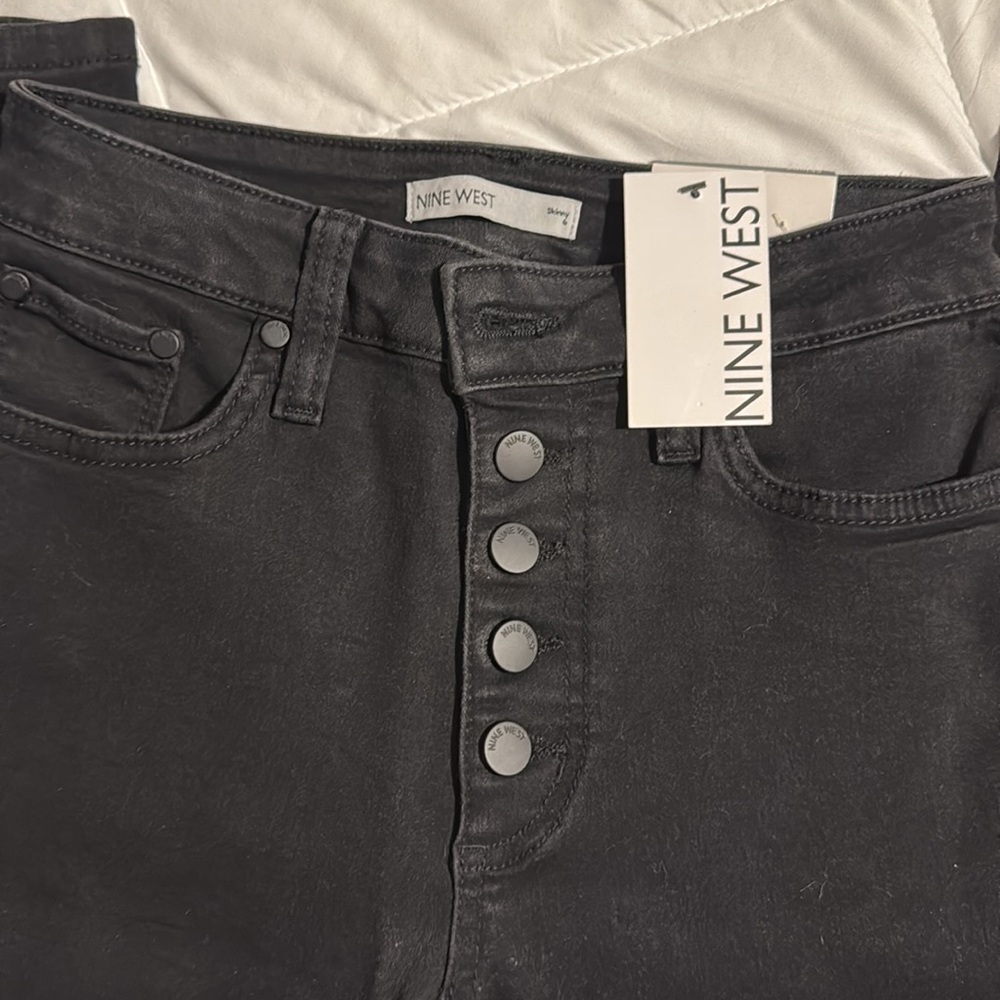 Nine West Size 6 NWT Black Knight Rise Skinny Jeans - Picture 3 of 3